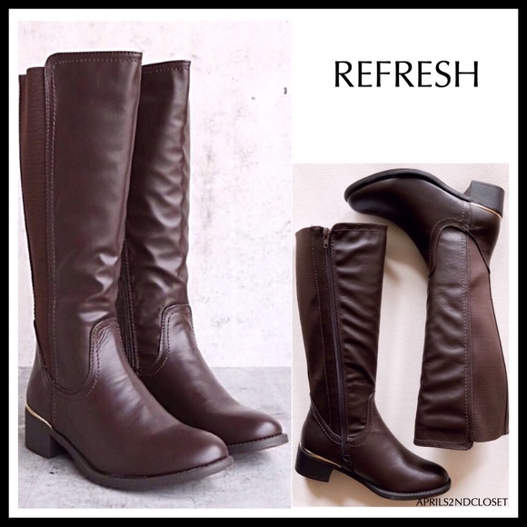 stretch back riding boots